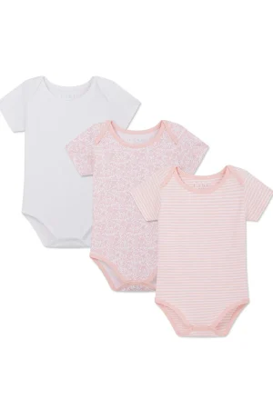 LAKE For Littles|Bodysuits & Sleepers>Baby Bodysuit Bundle in English Rose English Rose Multi