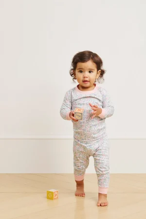 LAKE For Littles|Pants Sets>Baby Long-Long Set in English Rose Elizabeth Floral