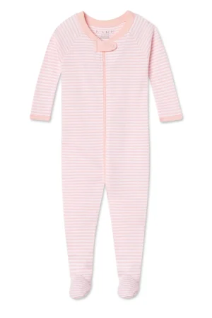 LAKE Bodysuits & Sleepers|For Littles>Baby Sleeper in English Rose Stripe