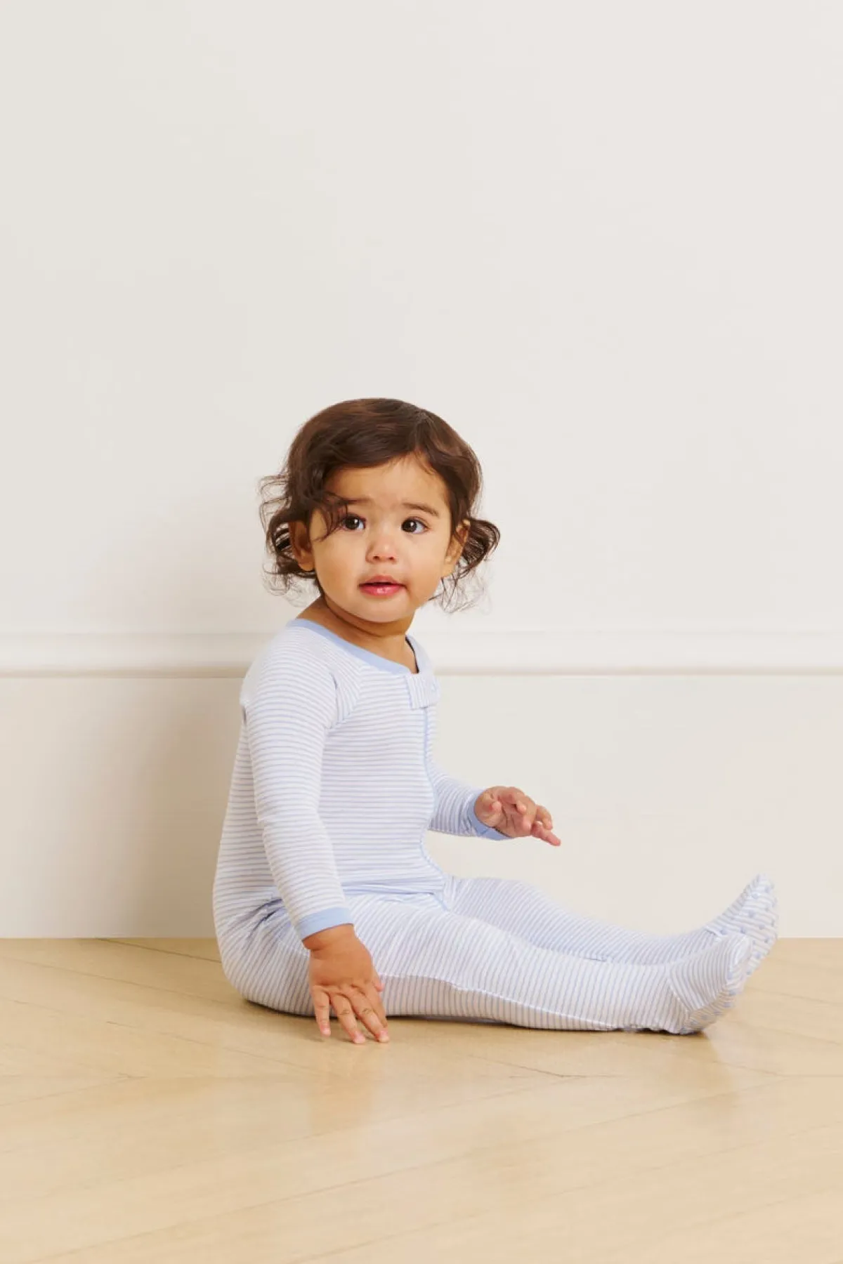 baby-sleeper-in-french-blue-PakQUuWB-2.webp LAKE Bodysuits & Sleepers|For Loved Ones>Baby Sleeper in French Blue