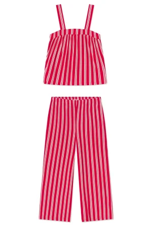 LAKE For Travel|For Travel>DreamModal Daydream Pants Set in Ski Patrol Stripe