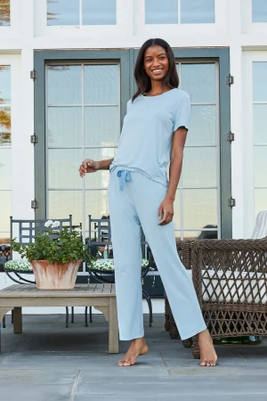 LAKE For Travel|For Travel>DreamModal Ribbon Short-Long Set in French Blue French Blue Solid