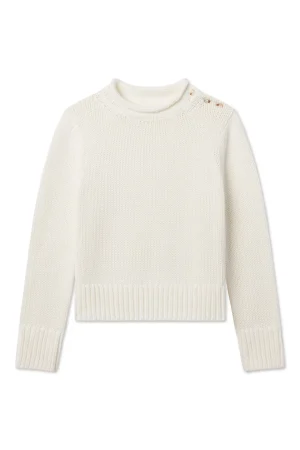 LAKE Sweaters & Daywear|View All>Jane Cotton Sweater in Ivory