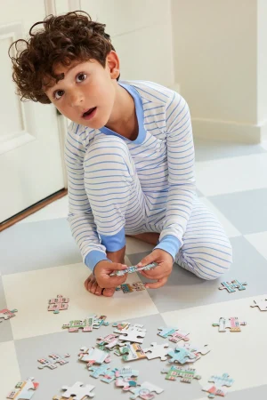 LAKE For Littles|Pants Sets>Kids Long-Long Set in Baltic Blue