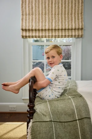 LAKE Shorts Sets|For Littles>Kids Shorts Set in Baltic Blue Nautical Flags