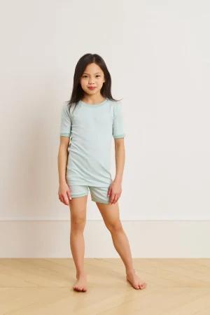 LAKE Shorts Sets|For Littles>Kids Shorts Set in Parisian Green