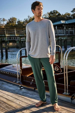 LAKE For Him|Best Sellers>Men's Bamboo Lounge Pants in English Ivy