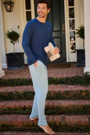 LAKE For Him|Best Sellers>Men's Bamboo Lounge Pants in Stone Blue
