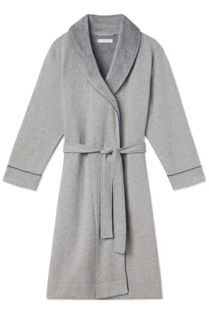LAKE Robes|For Him>Men's Cozy Robe in Heather Gray