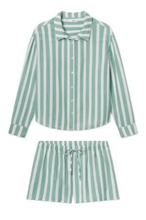LAKE Shorts Sets|View All>Nantucket Shorts Set in Granite Green Sail Stripe