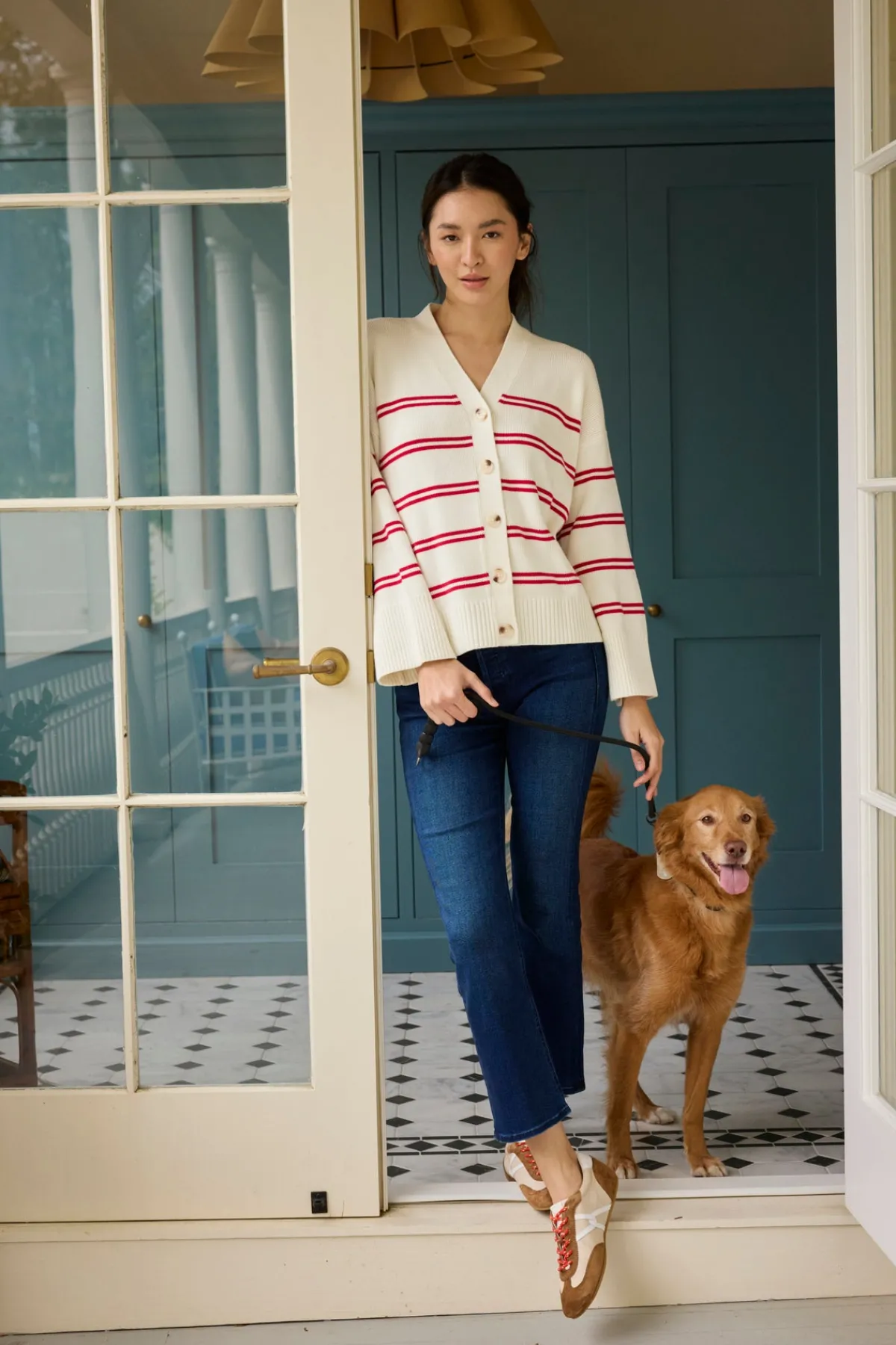 nora-cotton-cardigan-in-ivory-SrBZRXsN-1.webp LAKE View All|Sweaters & Daywear>Nora Cotton Cardigan in Ivory Red Stripe