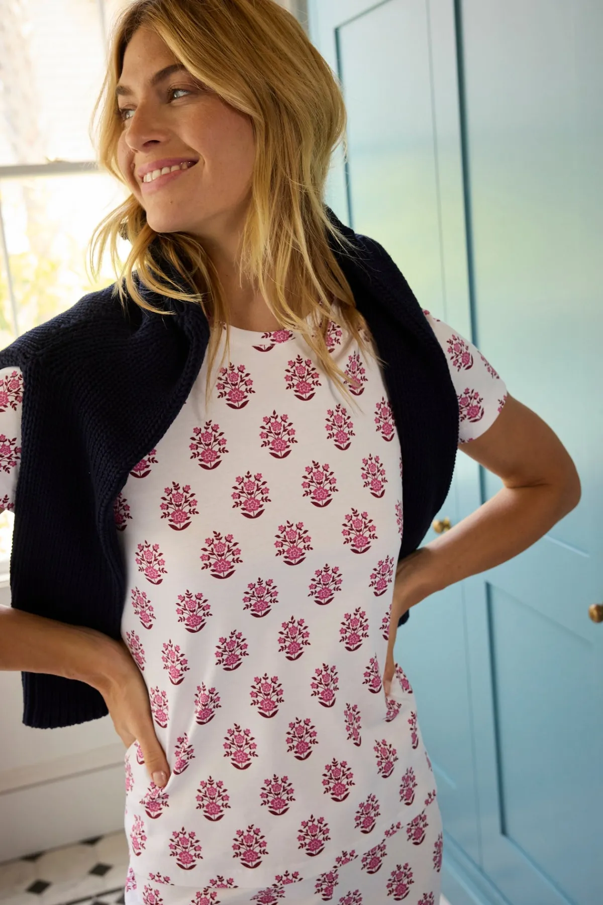 pima-crew-short-long-set-in-ca-NmUIgamQ-2.webp LAKE The Mainstays|Pants Sets>Pima Crew Short-Long Set in Cabernet Cottage Floral