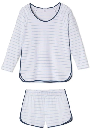 LAKE For Loved Ones|The Mainstays>Pima Long-Short Set in Marine