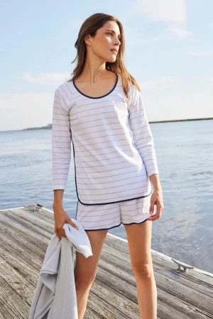 LAKE For Loved Ones|The Mainstays>Pima Long-Short Set in Marine