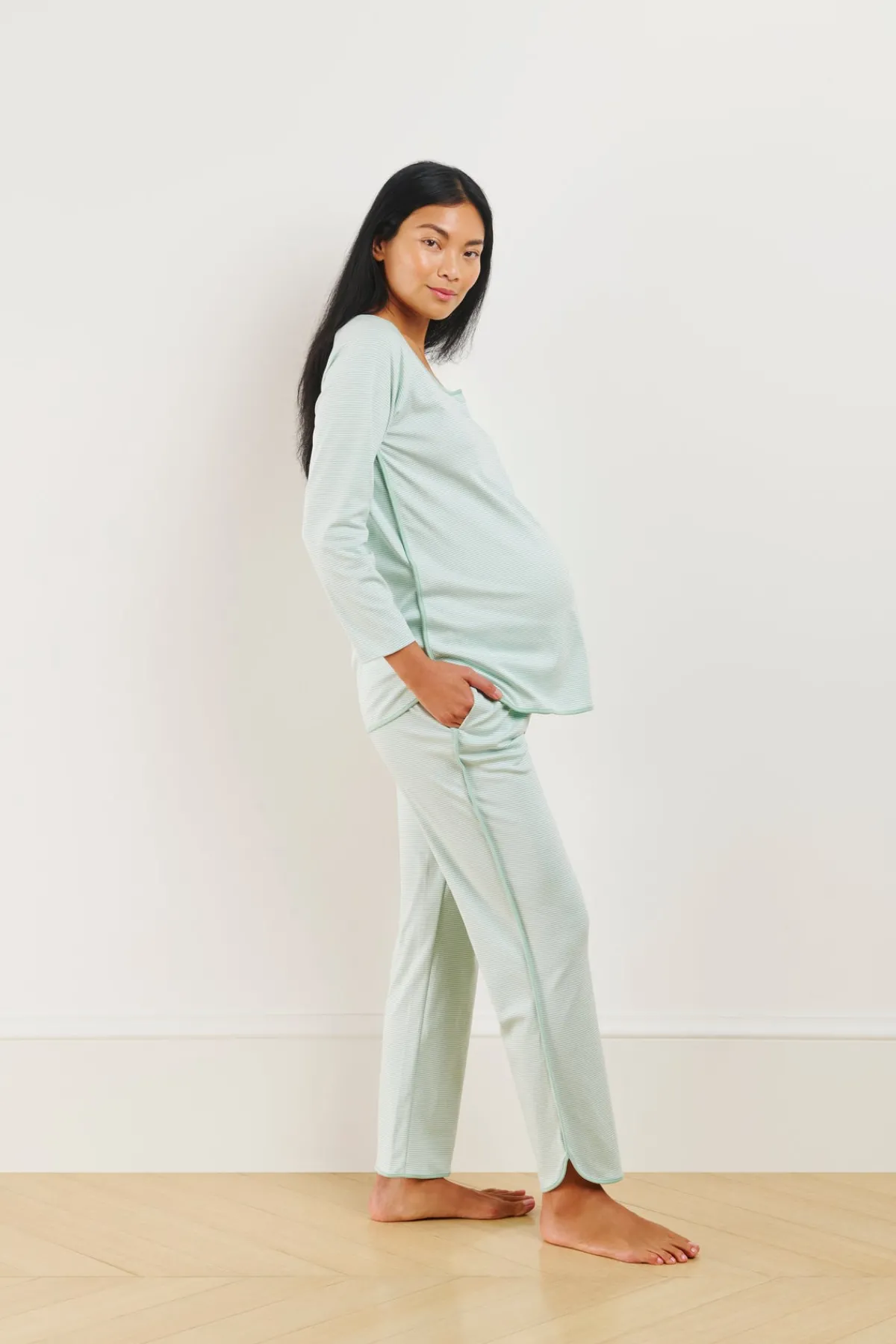 pima-maternity-long-long-set-i-nGGjnGuC-1.webp LAKE For Loved Ones|Pants Sets>Pima Maternity Long-Long Set in Parisian Green