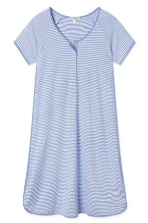 LAKE Nightgowns|Nightgowns>Pima Maternity Nightgown in Hydrangea