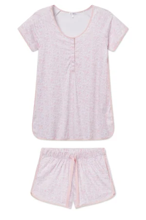 LAKE Shorts Sets|Shorts Sets>Pima Maternity Shorts Set in English Rose Garden Floral