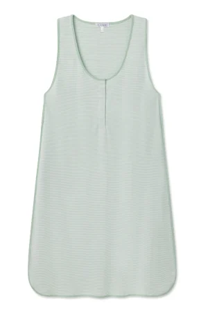 LAKE Nightgowns|Nightgowns>Pima Maternity Tank Gown in Parisian Green