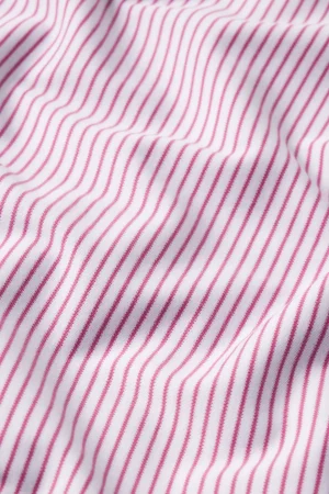 LAKE Pants Sets|Pants Sets>Pima Maternity Wide Leg Pajama Set in Camellia Stripe Camellia Micro Stripe