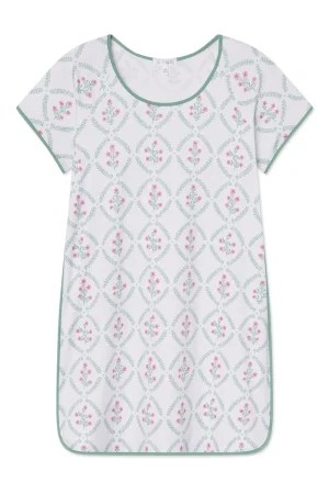 LAKE For Loved Ones|For Her>Pima Nightgown in Boxwood Wreath