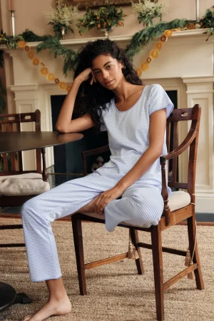 LAKE For Loved Ones|For Her>Pima Short-Long Set in Hydrangea