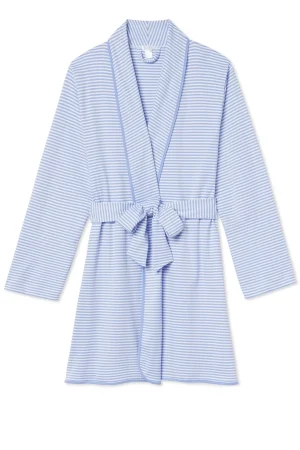 LAKE For Loved Ones|View All>Pima Short Robe in Hydrangea
