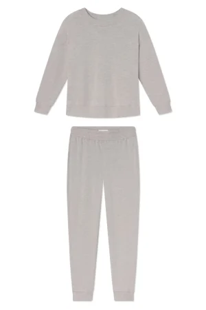 LAKE View All|For Travel>Relax Jogger Set in Heather Gray Light Heather Gray