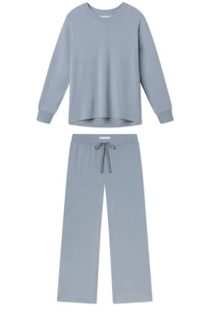 LAKE For Travel|For Hosting>Relax Pants Set in Dusty Blue