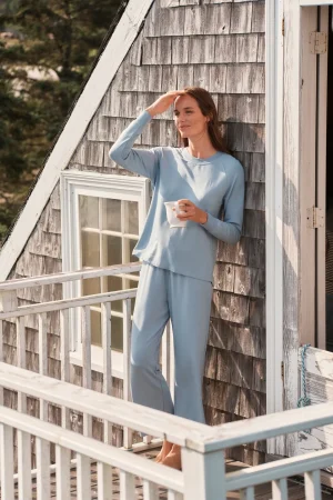LAKE For Travel|For Hosting>Relax Pants Set in Dusty Blue
