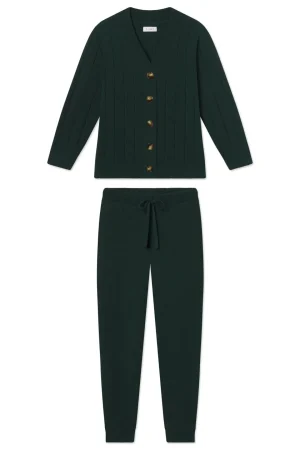 LAKE For Travel|View All>Vesper Jogger Set in Conifer